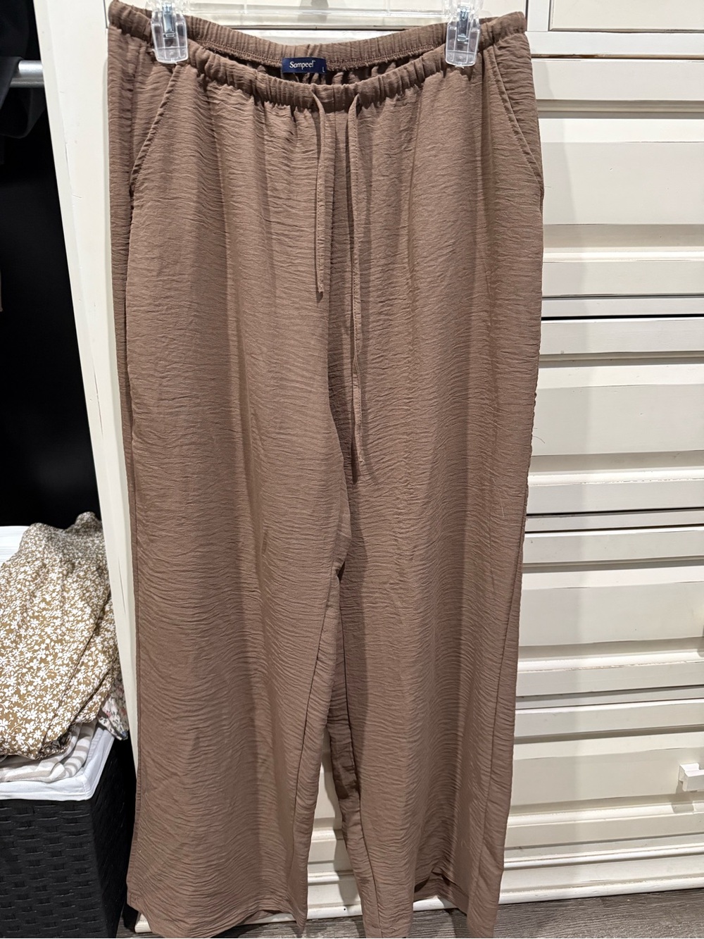 Soft Wide-Leg woman’s Pants — Brown by